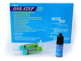 ONE-STEP Standart Package НАБОР:

ONE-STEP - универсальный адгезив (1 бут. 6 мл),
UNI-ETCH 32% с БАХ - полугелевая протравка (2 шпр. по 5 г)

